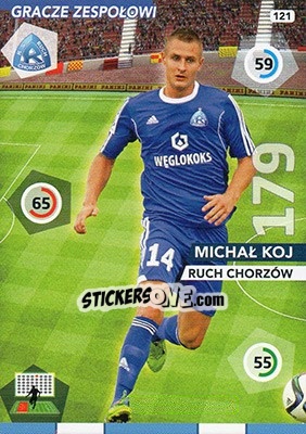 Figurina Michał Koj - Ekstraklasa 2015-2016. Adrenalyn XL - Panini