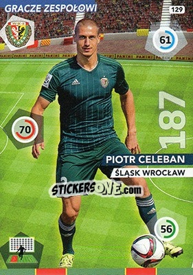 Sticker Piotr Celeban - Ekstraklasa 2015-2016. Adrenalyn XL n. 129 - Panini