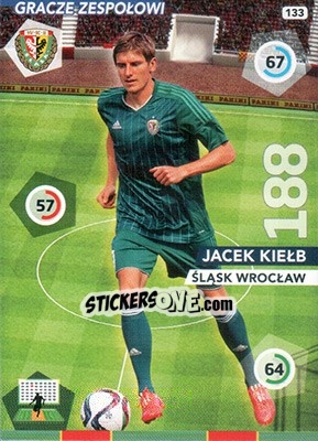 Cromo Jacek Kiełb - Ekstraklasa 2015-2016. Adrenalyn XL n. 133 - Panini