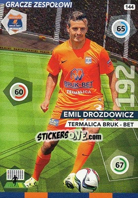 Sticker Emil Drozdowicz - Ekstraklasa 2015-2016. Adrenalyn XL n. 144 - Panini