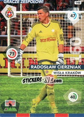 Sticker Radosław Cierzniak - Ekstraklasa 2015-2016. Adrenalyn XL n. 146 - Panini