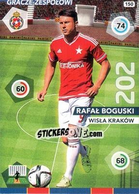Sticker Rafał Boguski - Ekstraklasa 2015-2016. Adrenalyn XL n. 150 - Panini