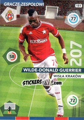 Sticker Wilde-Donald Guerrier - Ekstraklasa 2015-2016. Adrenalyn XL n. 151 - Panini