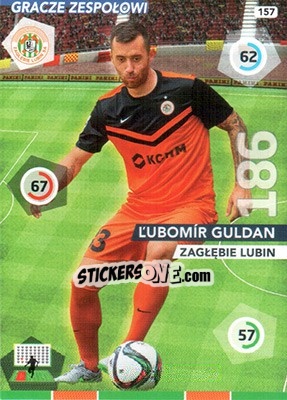 Sticker Ľubomír Guldan - Ekstraklasa 2015-2016. Adrenalyn XL n. 157 - Panini