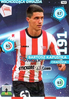 Sticker Bartosz Kapustka - Ekstraklasa 2015-2016. Adrenalyn XL n. 163 - Panini