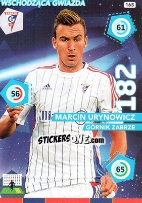 Sticker Marcin Urynowicz - Ekstraklasa 2015-2016. Adrenalyn XL n. 165 - Panini