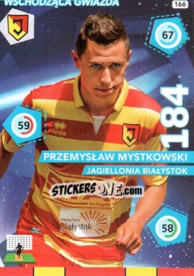 Sticker Przemysław Mystkowski - Ekstraklasa 2015-2016. Adrenalyn XL n. 166 - Panini