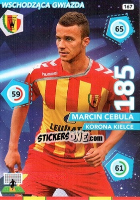 Sticker Marcin Cebula - Ekstraklasa 2015-2016. Adrenalyn XL - Panini