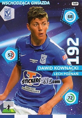 Sticker Dawid Kownacki - Ekstraklasa 2015-2016. Adrenalyn XL n. 169 - Panini