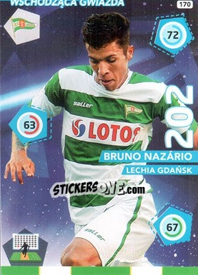 Figurina Bruno Nazário - Ekstraklasa 2015-2016. Adrenalyn XL - Panini