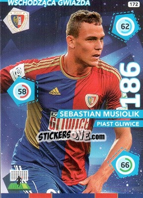 Cromo Sebastian Musiolik - Ekstraklasa 2015-2016. Adrenalyn XL - Panini