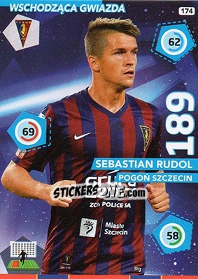 Sticker Sebastian Rudol - Ekstraklasa 2015-2016. Adrenalyn XL n. 174 - Panini