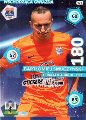 Sticker Bartłomiej Smuczyński - Ekstraklasa 2015-2016. Adrenalyn XL n. 178 - Panini