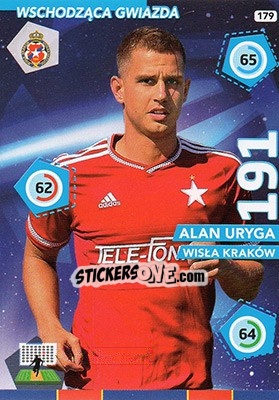 Sticker Alan Uryga - Ekstraklasa 2015-2016. Adrenalyn XL n. 179 - Panini