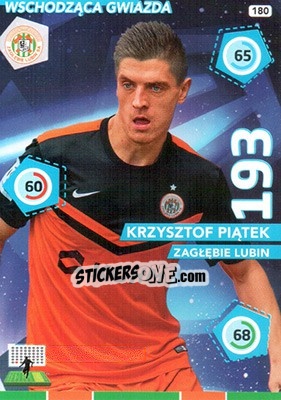 Sticker Krzysztof Piątek - Ekstraklasa 2015-2016. Adrenalyn XL n. 180 - Panini