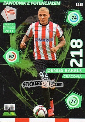 Figurina Deniss Rakels - Ekstraklasa 2015-2016. Adrenalyn XL - Panini