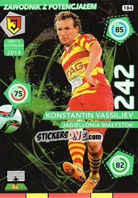 Sticker Konstantin Vassiljev - Ekstraklasa 2015-2016. Adrenalyn XL n. 184 - Panini