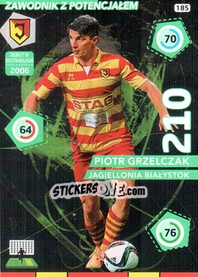 Sticker Piotr Grzelczak - Ekstraklasa 2015-2016. Adrenalyn XL n. 185 - Panini
