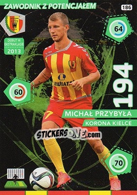 Sticker Michał Przybyła - Ekstraklasa 2015-2016. Adrenalyn XL n. 186 - Panini