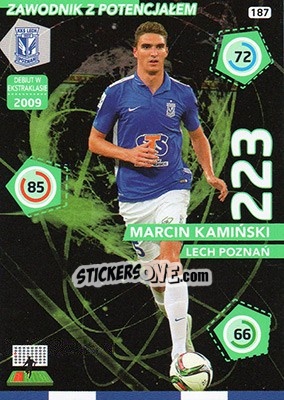 Sticker Marcin Kamiński - Ekstraklasa 2015-2016. Adrenalyn XL n. 187 - Panini