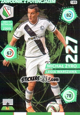 Sticker Michał Żyro - Ekstraklasa 2015-2016. Adrenalyn XL - Panini