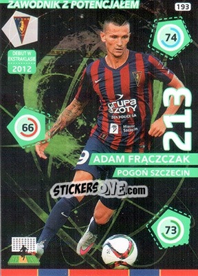 Sticker Adam Frączczak - Ekstraklasa 2015-2016. Adrenalyn XL n. 193 - Panini