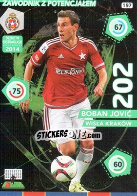 Sticker Boban Jovic - Ekstraklasa 2015-2016. Adrenalyn XL n. 197 - Panini