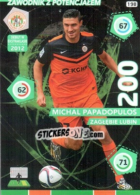 Sticker Michal Papadopulos - Ekstraklasa 2015-2016. Adrenalyn XL n. 198 - Panini
