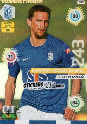 Sticker Kasper Hämäläinen - Ekstraklasa 2015-2016. Adrenalyn XL n. 205 - Panini