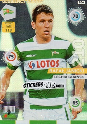 Sticker Rafał Janicki - Ekstraklasa 2015-2016. Adrenalyn XL n. 206 - Panini