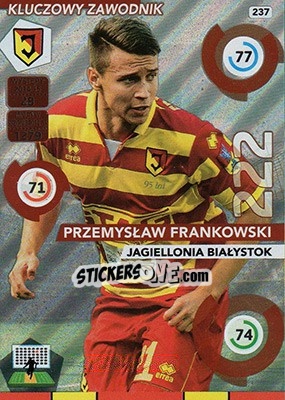 Cromo Przemysław Frankowski - Ekstraklasa 2015-2016. Adrenalyn XL - Panini