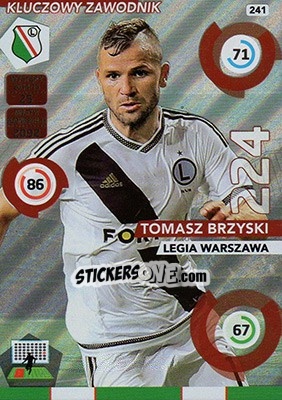 Sticker Tomasz Brzyski - Ekstraklasa 2015-2016. Adrenalyn XL - Panini