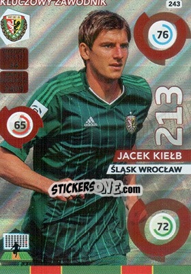 Cromo Jacek Kiełb - Ekstraklasa 2015-2016. Adrenalyn XL n. 243 - Panini