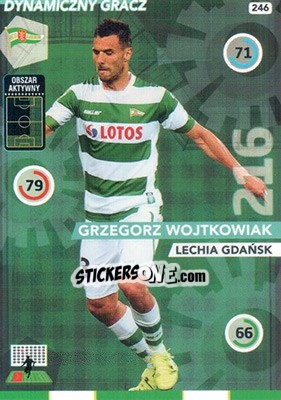 Figurina Grzegorz Wojtkowiak - Ekstraklasa 2015-2016. Adrenalyn XL - Panini