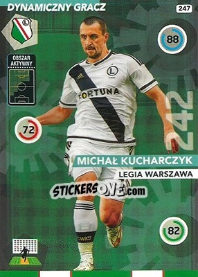 Sticker Michał Kucharczyk - Ekstraklasa 2015-2016. Adrenalyn XL n. 247 - Panini