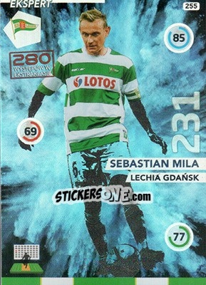 Sticker Sebastian Mila - Ekstraklasa 2015-2016. Adrenalyn XL n. 255 - Panini