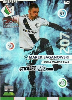 Cromo Marek Saganowski - Ekstraklasa 2015-2016. Adrenalyn XL n. 256 - Panini