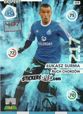 Cromo Lukasz Surma - Ekstraklasa 2015-2016. Adrenalyn XL n. 258 - Panini