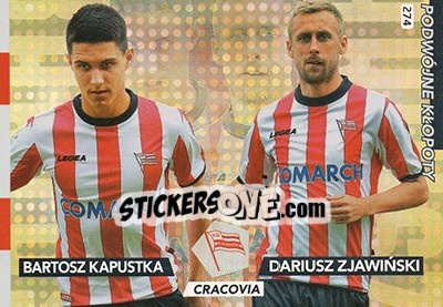 Sticker Bartosz Kapustka / Dariusz Zjawiński - Ekstraklasa 2015-2016. Adrenalyn XL - Panini