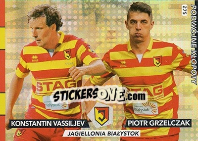 Sticker Konstantin Vassiljev / Piotr Grzelczak - Ekstraklasa 2015-2016. Adrenalyn XL n. 275 - Panini