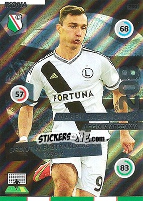 Cromo Marek Saganowski - Ekstraklasa 2015-2016. Adrenalyn XL n. 280 - Panini