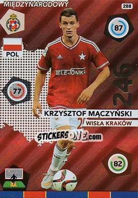 Sticker Krzysztof Mączyński - Ekstraklasa 2015-2016. Adrenalyn XL n. 288 - Panini