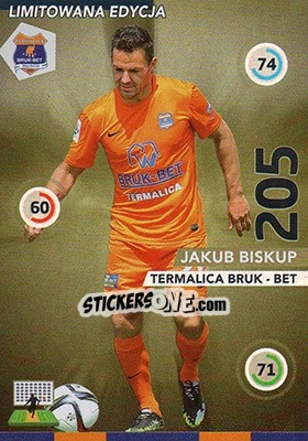 Sticker Jakub Biskup - Ekstraklasa 2015-2016. Adrenalyn XL - Panini
