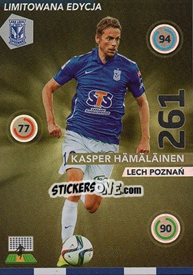 Sticker Kasper Hämäläinen - Ekstraklasa 2015-2016. Adrenalyn XL n. LE-KH - Panini
