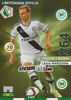 Sticker Ondrej Duda - Ekstraklasa 2015-2016. Adrenalyn XL n. LE-OD - Panini