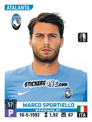 Sticker Marco Sportiello - Calciatori 2015-2016 - Panini