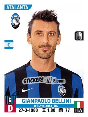Cromo Gianpaolo Bellini - Calciatori 2015-2016 - Panini