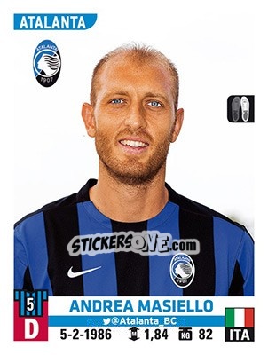 Cromo Andrea Masiello - Calciatori 2015-2016 - Panini