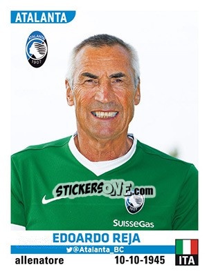 Cromo Edoardo Reja - Calciatori 2015-2016 - Panini