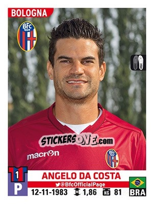 Sticker Angelo da Costa - Calciatori 2015-2016 n. 40 - Panini